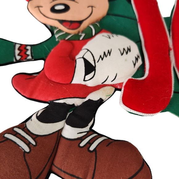 Vtg Disneyland Paris Christmas Wall Hanging Garland Joyeux Noel Mickey Minnie - Picture 8 of 12